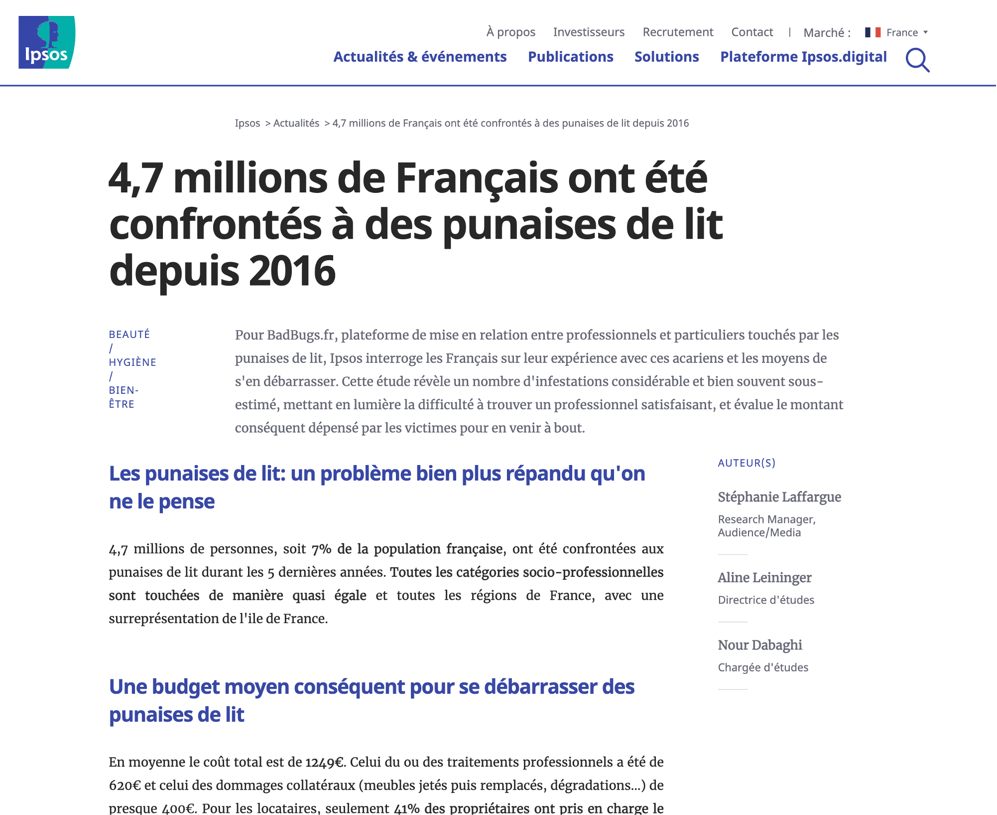 extrait article de presse